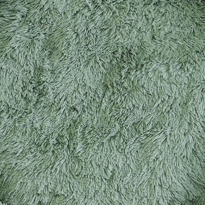 Best Friends by Sheri The Original Calming Donut Dog Bed for Extra-Large Dogs up to 150 lbs, Shag Faux Fur, Sage Green, 45" x 45"