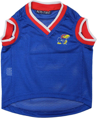 Pets First KU-4020-SM Kansas Basketball Jersey, Multicolor, One Size