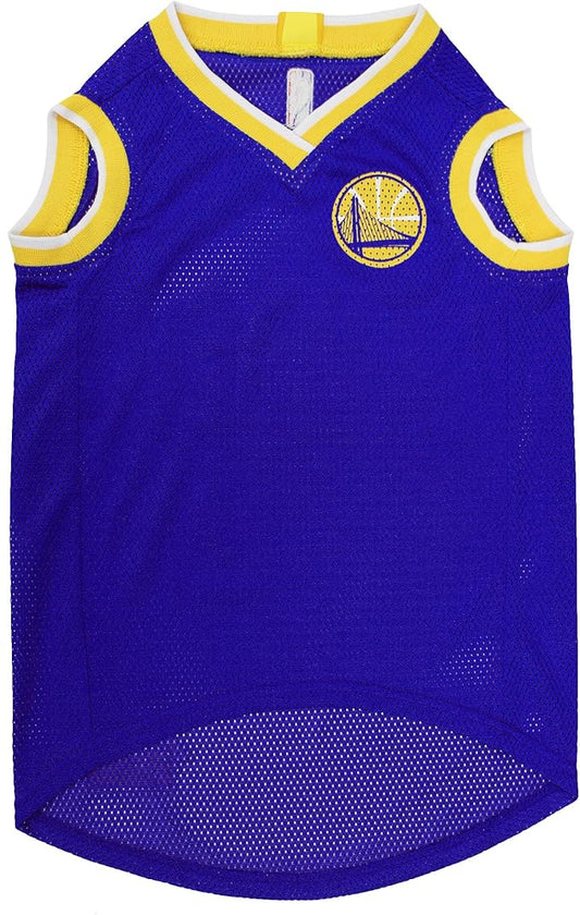 Pets First NBA Golden State Warriors Dog Jersey, Small - Tank Top Basketball Pet Jersey (Pack of 2)