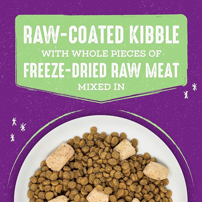 Stella & Chewy's Raw Blend Premium Kibble Cat Food – Grain Free, Protein Rich Meals – Cage-Free Poultry Recipe – 5 lb. Bag