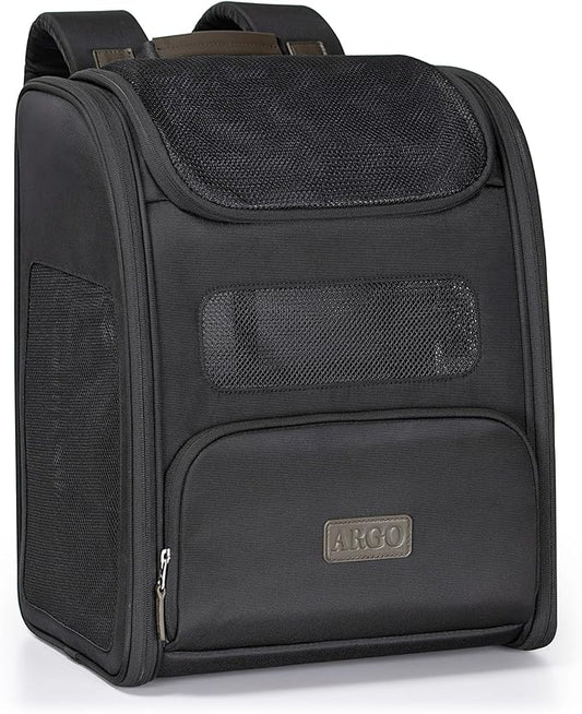 Traveler's Choice Argo Tails of The Trail Pet Backpack Carrier, Black