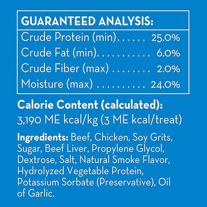 Dingo Soft and Chewy Training Dog Treats Made with Real Beef and Chicken for Small, Medium, and Large Dogs 360-Count