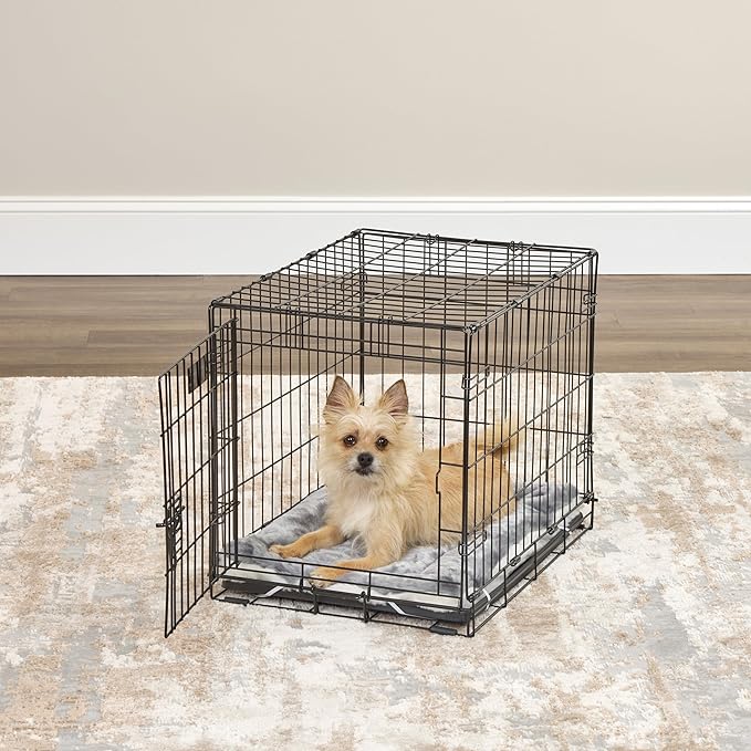 MidWest Homes for Pets Reversible Pet Bed; Machine Washable; Great for Medium Dog Breeds; Spotted Gray; 30"; 40230-FVGYS