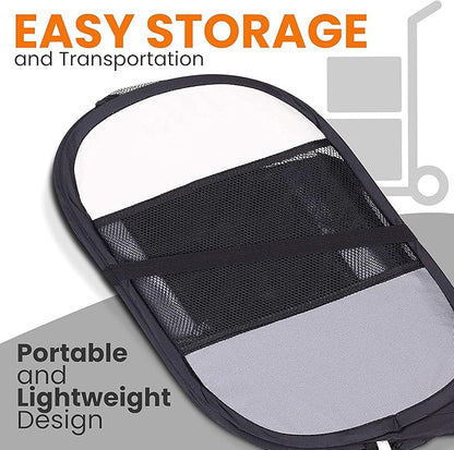 SereneLife ON-The-GO Foldable Portable Pet Tent 8-Panel Playpen for Dog & Cat w/Food/Water Bowl, Mesh, Pet House Indoor & Outdoor, Travel & Camping Pet Kennel Exercise Puppy Playground (Grey - Medium)