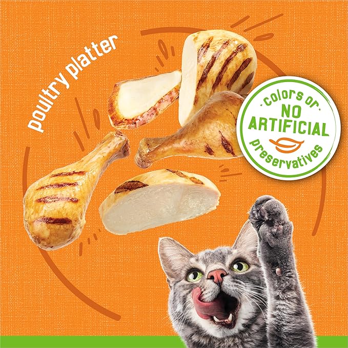 Friskies Purina Wet Cat Food Pate, Poultry Platter - (Pack of 48) 5.5 oz. Cans