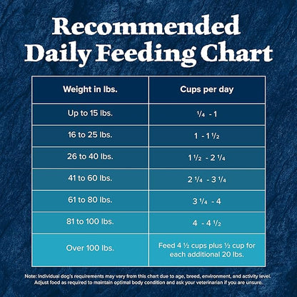 Blue Buffalo Wilderness Natural High-Protein Dry Food for Adult Dogs, with Wholesome Grains, Duck, 24-lb Bag.