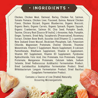 Stella & Chewy's SuperBlends Raw Blend Wholesome Grains Puppy Cage-Free Chicken & Wild Caught Salmon Recipe with Superfoods, 21 lb. Bag