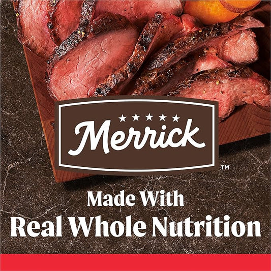 Merrick Premium Grain Free Dry Adult Dog Food, Wholesome And Natural Kibble With Beef, Bison And Sweet Potato - 22.0 lb. Bag