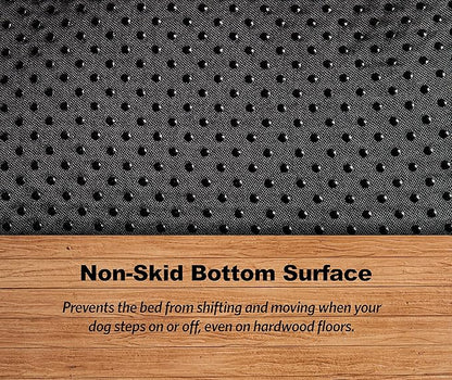 MidWest Homes for Pets XL QuietTime Deluxe Gray Ombre Swirl Plush Pet Bed, Machine Washable, Non-Skid Bottom, Soft Crate Mat for 48-inch Crates