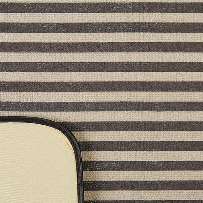 Bone Dry Machine Washable, Ultra Absorbent Pet Mat, 12x18, Brown Stripe