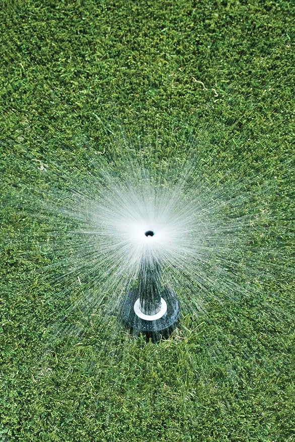 Rain Bird 1804FDSP25 Pressure Regulating (PRS) Professional Dual Spray Pop-Up Sprinkler, 360° Full Circle Pattern, 8' - 15' Spray Distance, 4" Pop-up Height (Pack of 2)