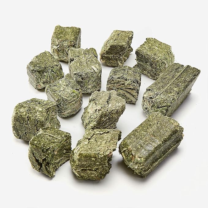 Kaytee Timothy Hay Blend Cubes for Pet Rabbits, Guinea Pigs, Chinchillas, and Other Small Animals, 1 Pound (Pack of 2)